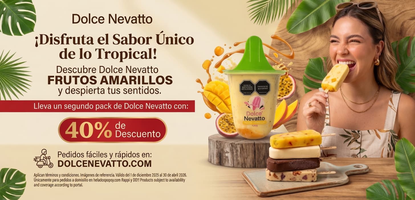 Banner de Frutos Amarillos Dolce Nevatto